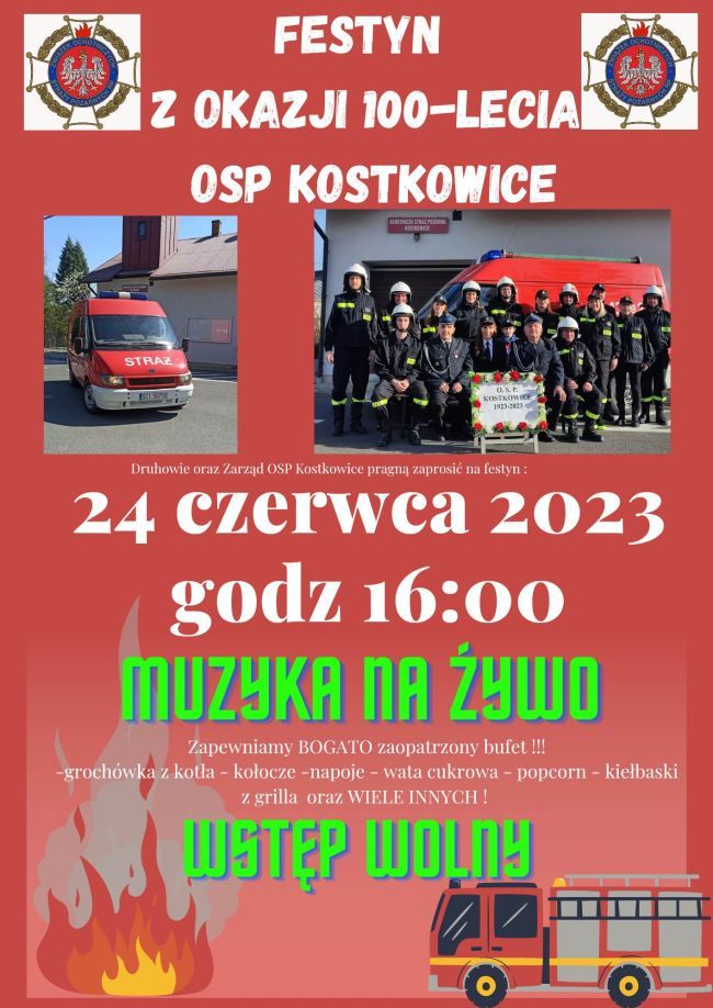 Festyn z okazji 100 - lecia OSP Kostkowice