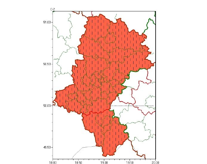 Ostrzeżenie meteo nr 260 zjawisko. Intensywne opady deszczu/13.09.2024 / Stopień 3